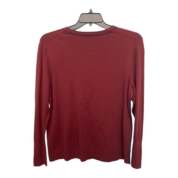 𝅺court & Rowe Cotton Blend Sweater in burgundy - Picture 4 of 11